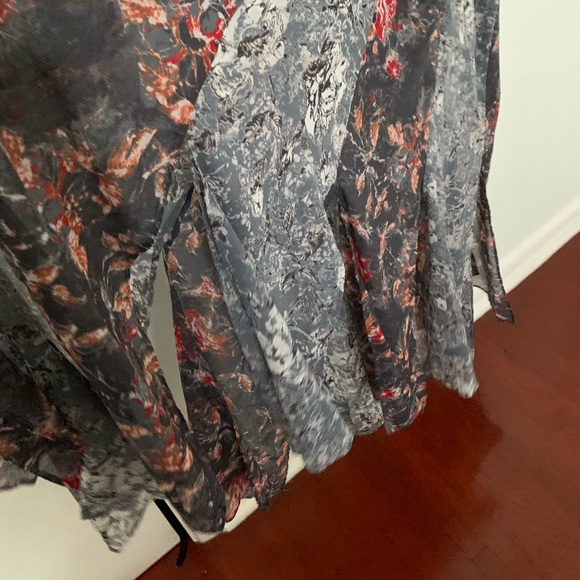 Free people flowy jasper midi dress size 8 - Picture 3 of 5